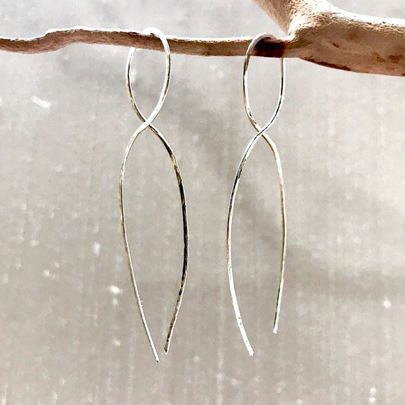 Artisan Made Sterling Silver Earrings - Picture 4 of 5